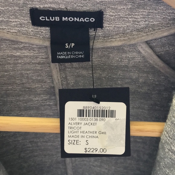 club Monaco Alvery jacket light heather gray - Picture 4 of 5